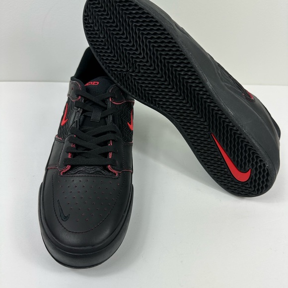 Men's Nike SB Ishod Wair Skate Skateboard Shoes Black/Red DV5473-001 - Size 11 - Picture 7 of 9